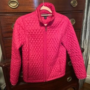 Pink Lands’ End quilted lightweight jacket